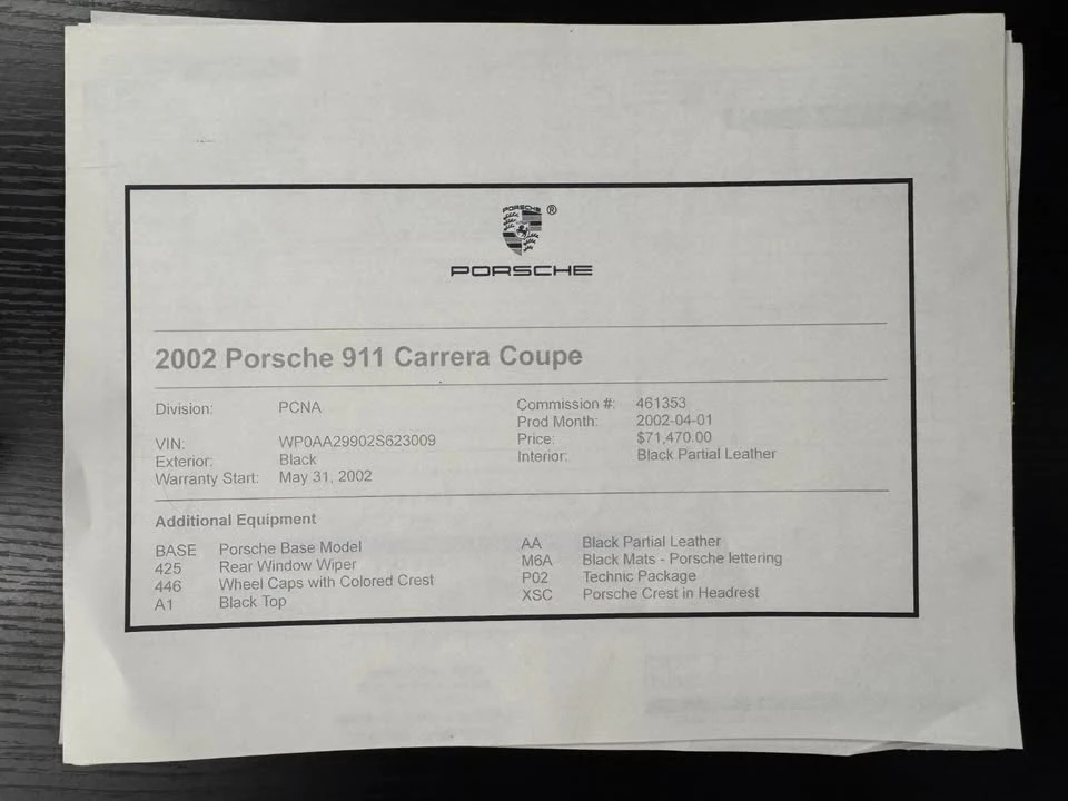 2002 Porsche 996 Carrera - Image 7 of 20