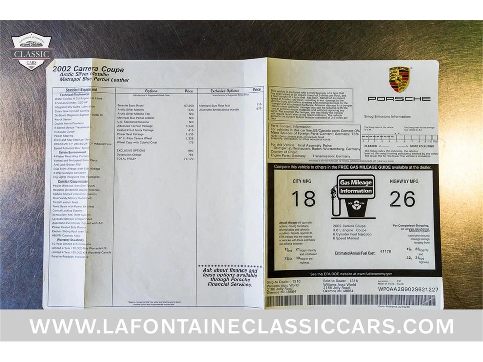 2002 Porsche 996 Carrera - Image 6 of 31