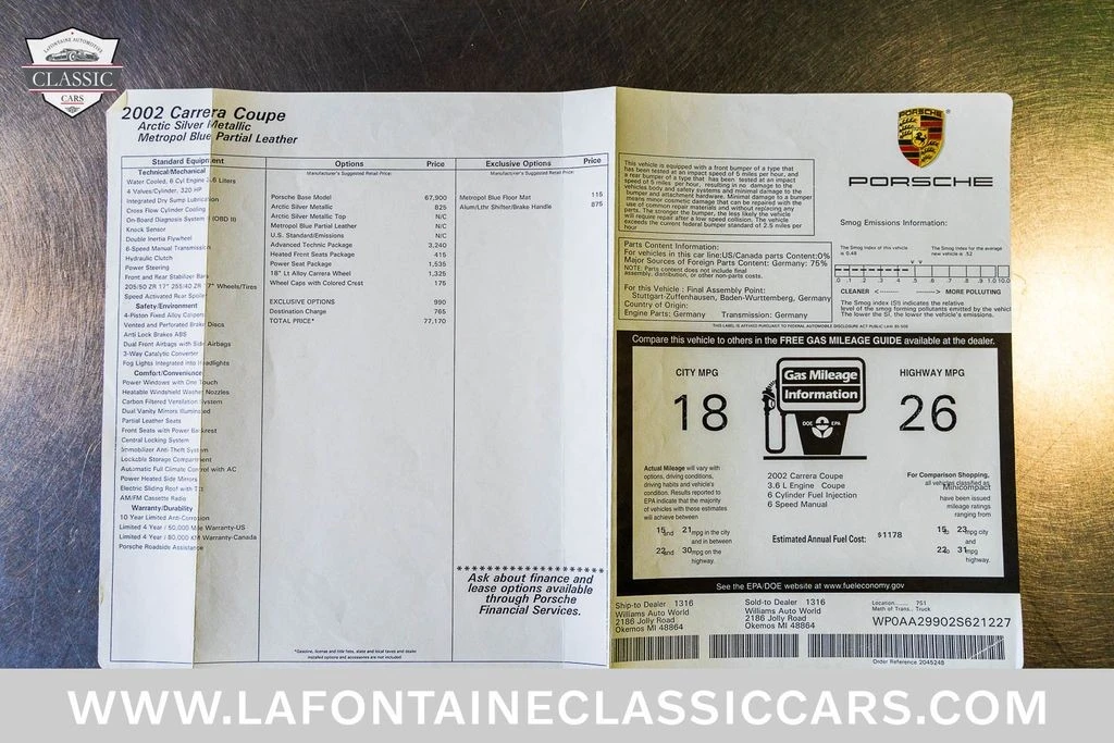 2002 Porsche 996 Carrera - Image 6 of 31