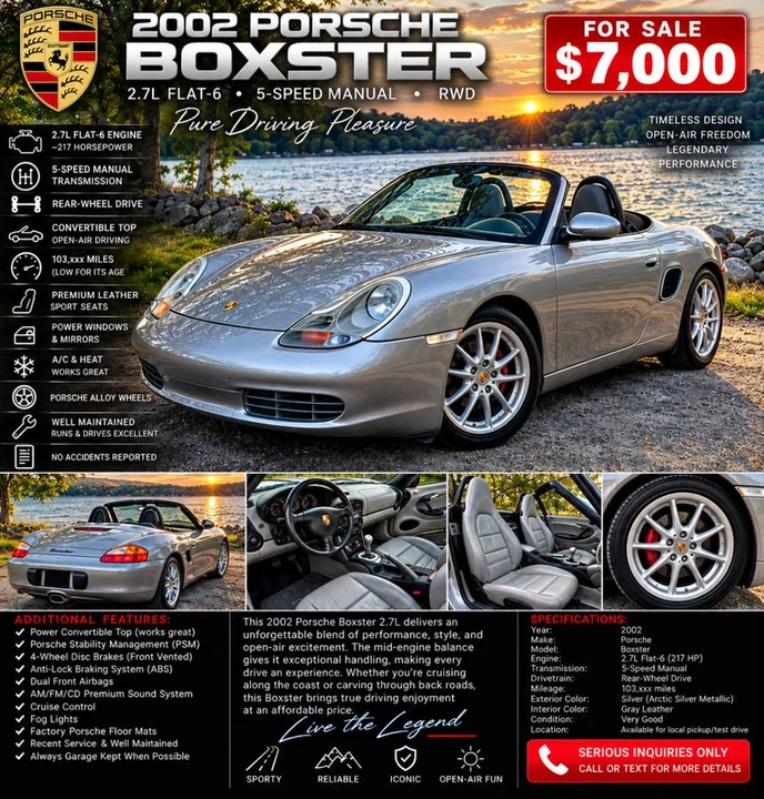 2002 Porsche 986 Boxster - Image 9 of 10
