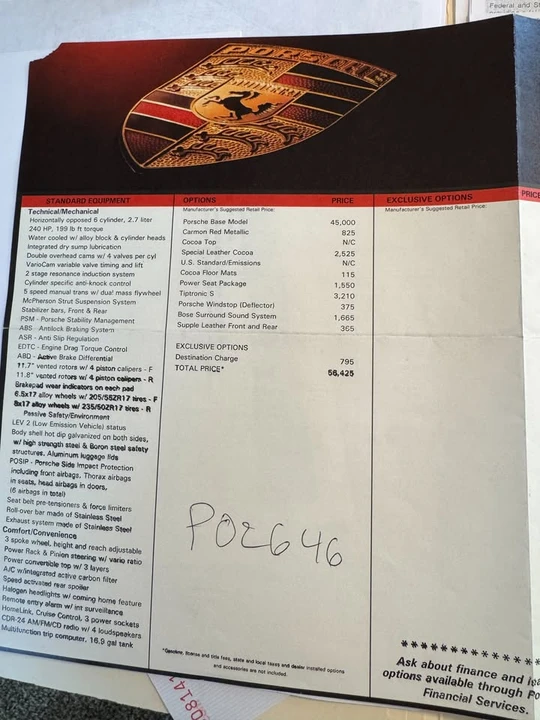 2002 Porsche 986 Boxster - Image 8 of 10