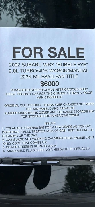 2002 Subaru Impreza WRX 2nd Gen - Image 9 of 9