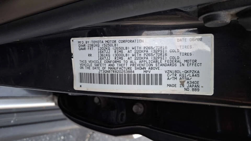 2002 Toyota 4Runner 3rd Gen - Image 18 of 18