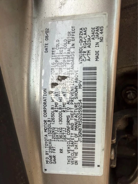 2002 Toyota 4Runner 3rd Gen - Image 13 of 13