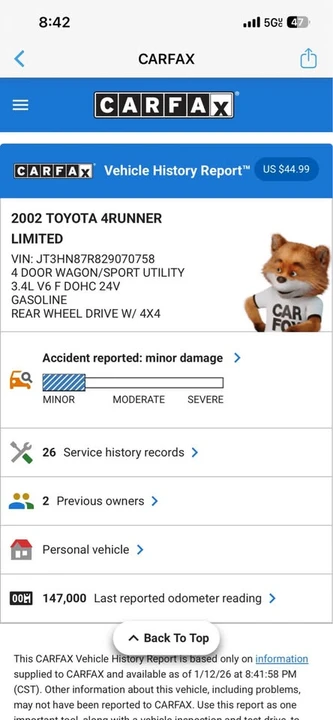 2002 Toyota 4Runner 3rd Gen - Image 20 of 20