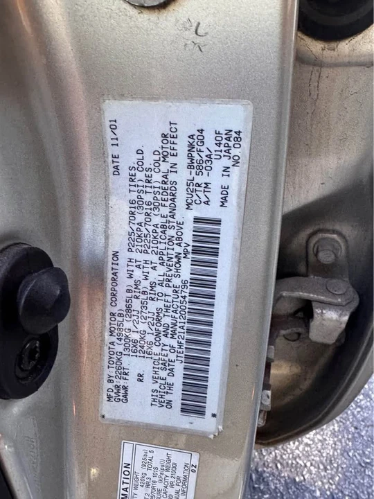 2002 Toyota Highlander - Image 20 of 20