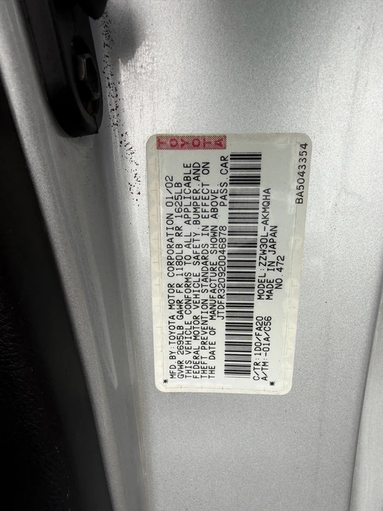 2002 Toyota MR2 Spyder/MR-S - Image 17 of 18