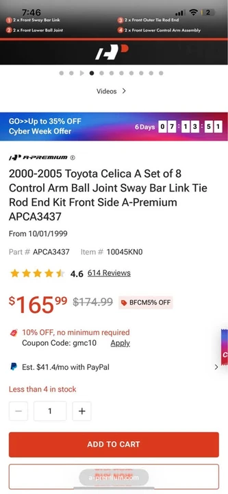 2002 Toyota Celica 7th Gen - Image 7 of 7