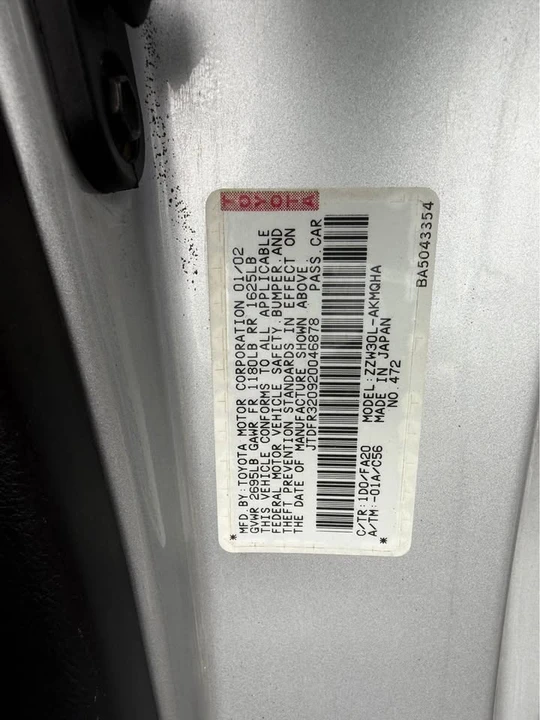 2002 Toyota MR2 Spyder/MR-S - Image 15 of 18