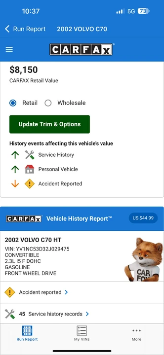 2002 Volvo C70 1st Gen - Image 20 of 20