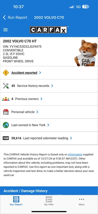 2002 Volvo C70 1st Gen - Image 19 of 20