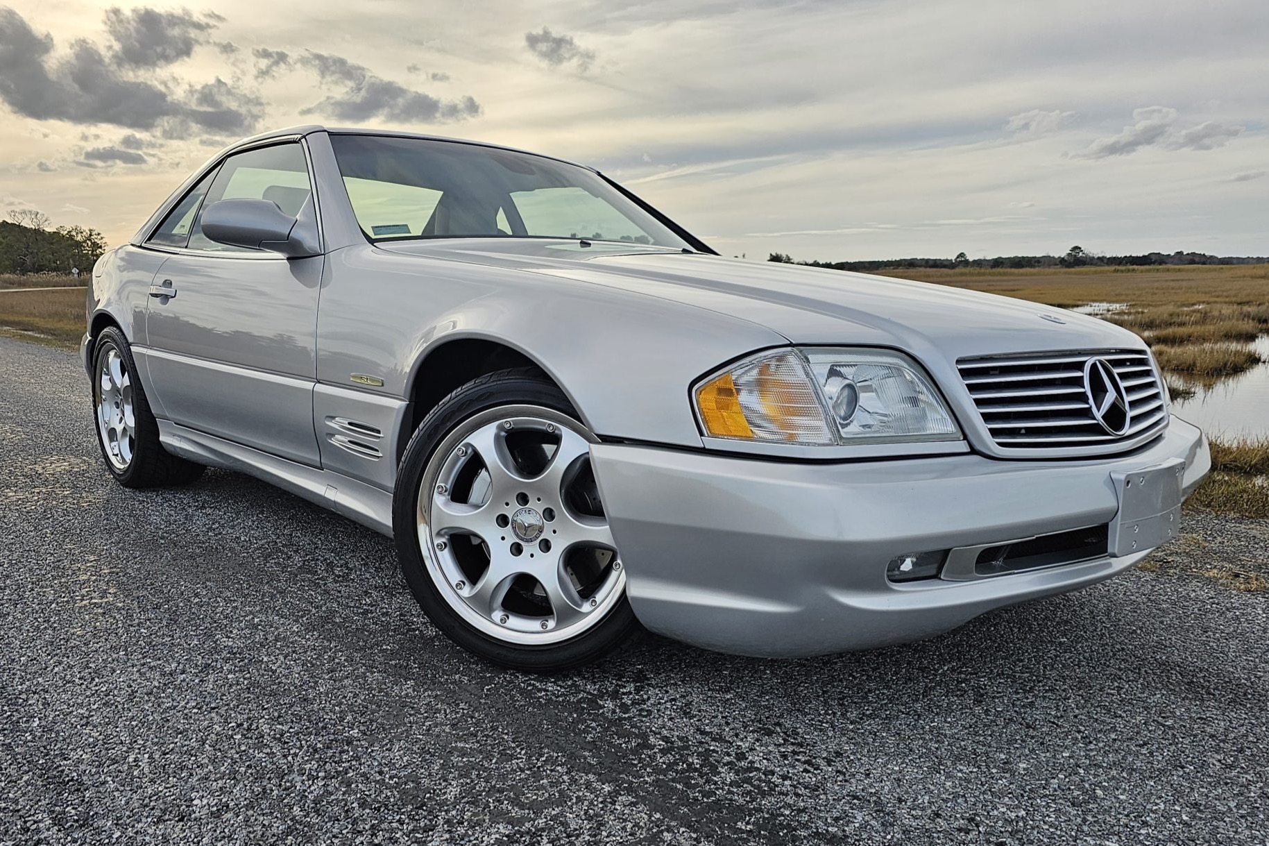 11K-Mile 2002 Mercedes-Benz SL500 Silver Arrow
