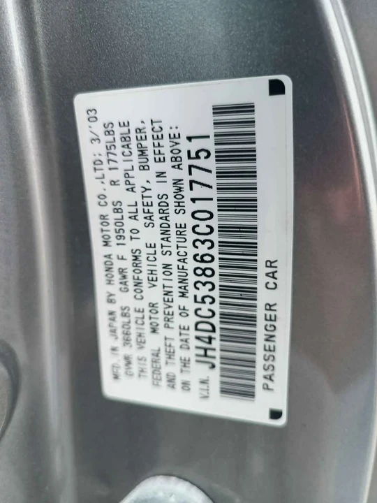 2003 Acura Integra 4th Gen - Image 10 of 12