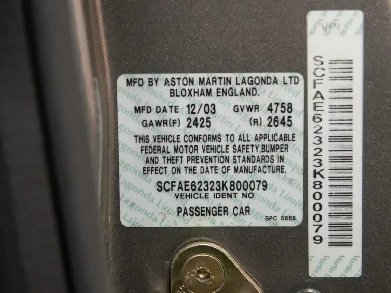 2003 Aston Martin DB AR1 - Image 31 of 31