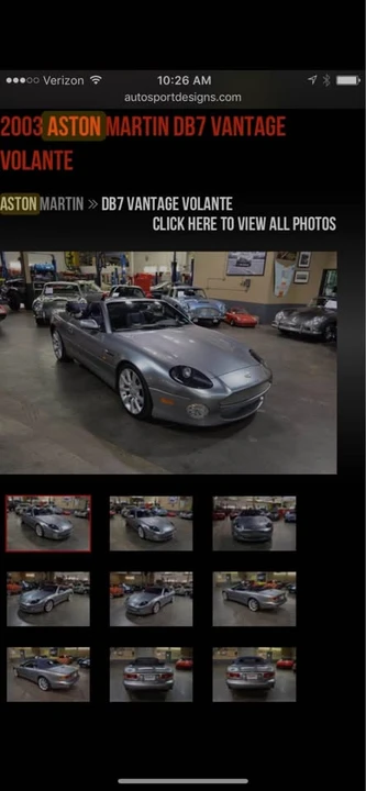 2003 Aston Martin DB7 Vantage - Image 8 of 8