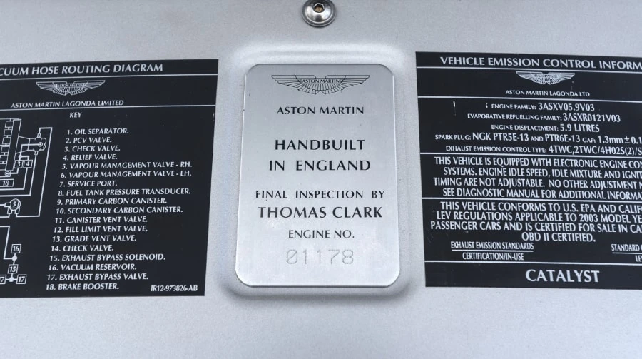 2003 Aston Martin Vanquish 1st Gen - Image 10 of 12
