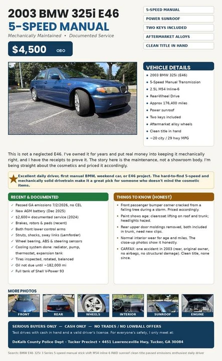 2003 BMW E46 3 Series - Image 19 of 19