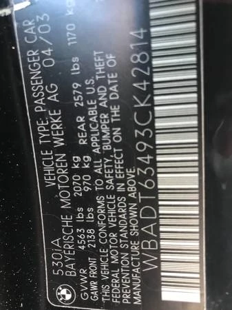 2003 BMW E39 5 Series - Image 20 of 20
