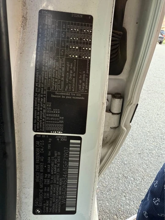 2003 BMW E39 540i - Image 11 of 11