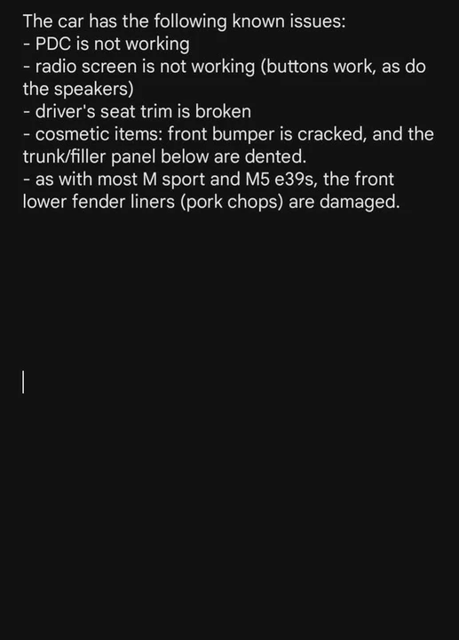 2003 BMW E39 5 Series - Image 20 of 20