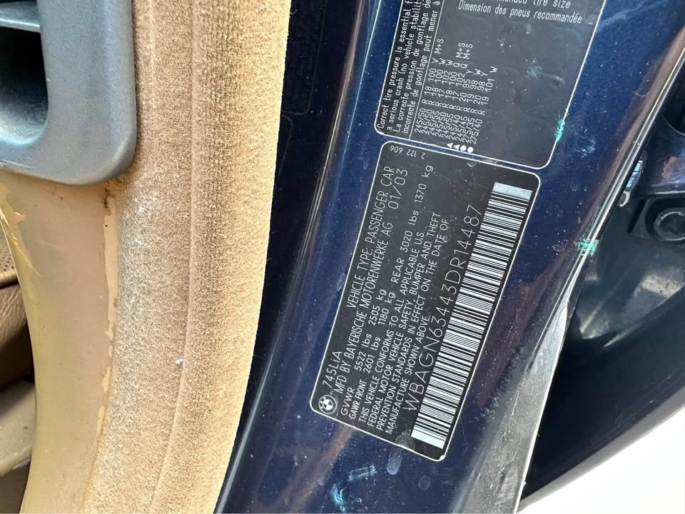 2003 BMW E65/E66 7 Series - Image 18 of 19