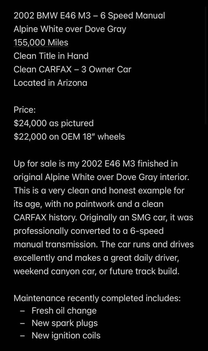 2003 BMW E46 M3 - Image 16 of 18