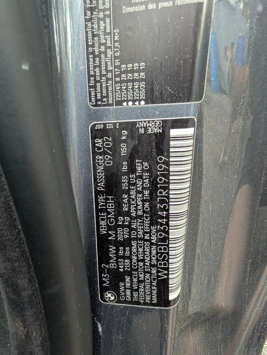 2003 BMW E46 M3 - Image 22 of 22
