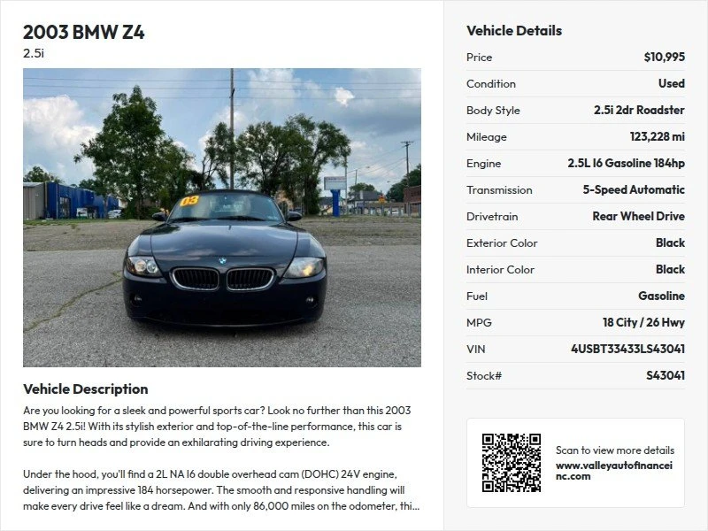 2003 BMW E85 Z4 Roadster - Image 17 of 17