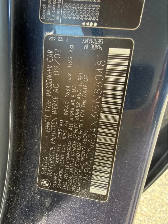 2003 BMW E39 540i - Image 9 of 11