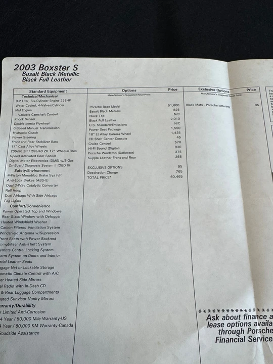2003 Porsche 986 Boxster S - Image 4 of 7