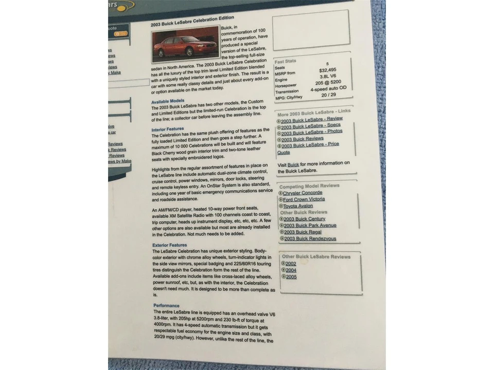 2003 Buick LeSabre - Image 9 of 9