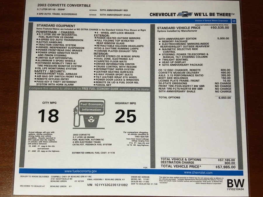 2003 Chevrolet Corvette C5 - Image 12 of 14