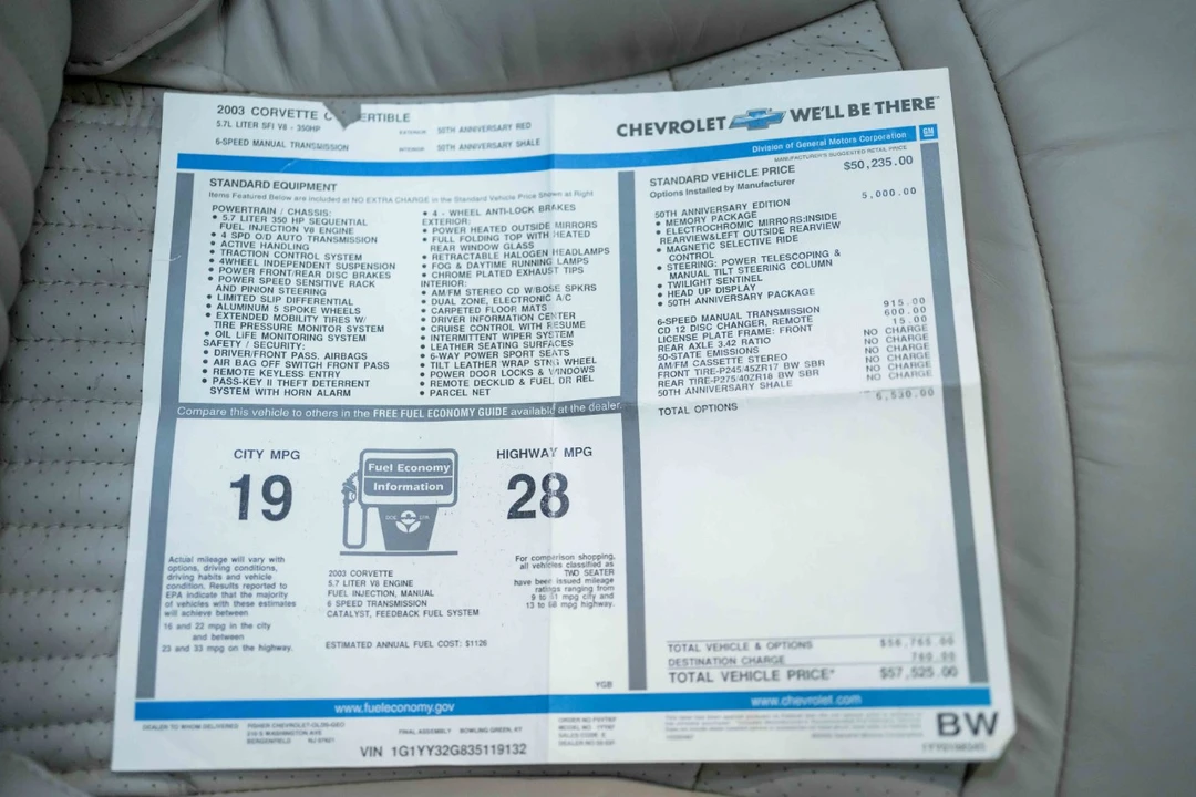 2003 Chevrolet Corvette C5 - Image 3 of 21
