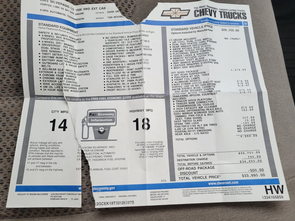 2003 Chevrolet Silverado 1st Gen - Image 19 of 21