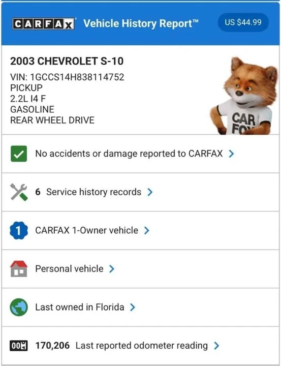2003 Chevrolet S-10 - Image 11 of 11