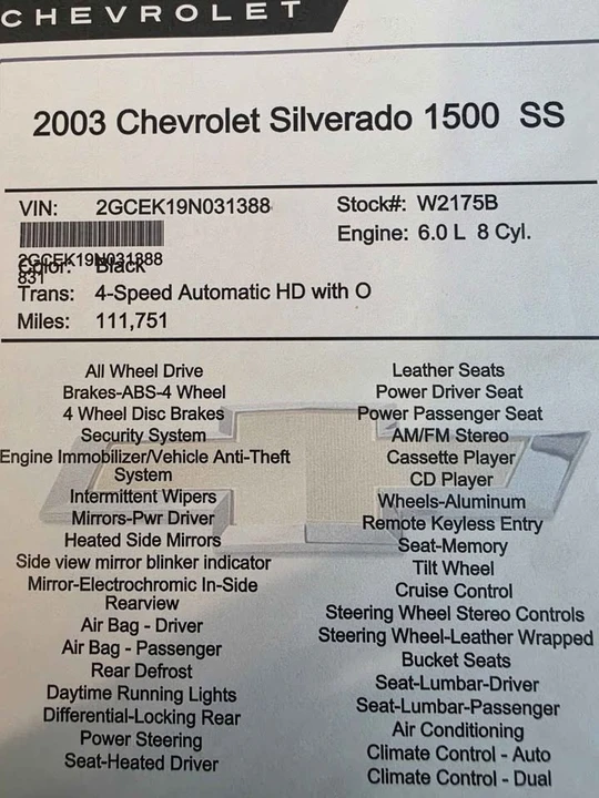 2003 Chevrolet Silverado 1st Gen - Image 10 of 10
