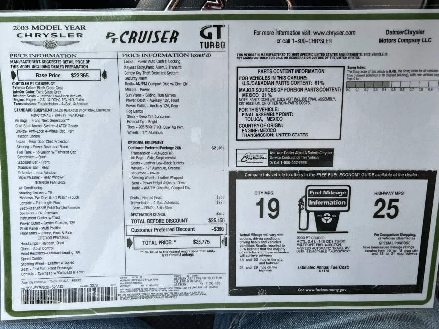 2003 Chrysler PT Cruiser - Image 12 of 12