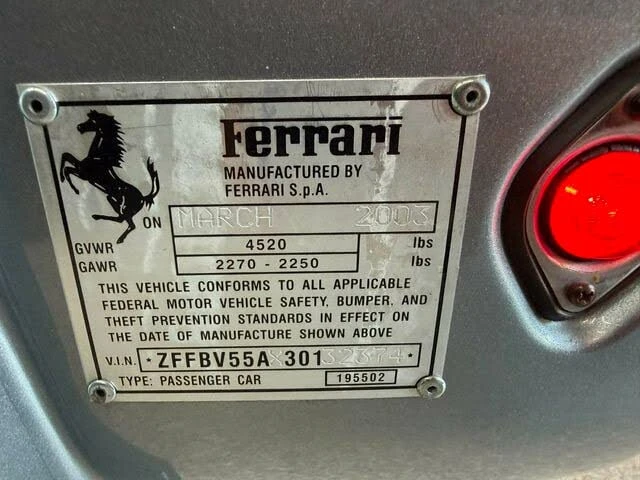 2003 Ferrari 575M Maranello - Image 9 of 31