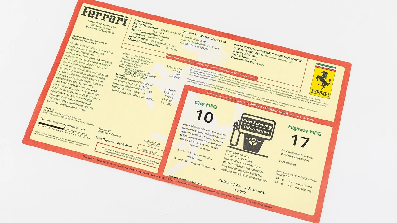 2003 Ferrari 575M Maranello - Image 31 of 31
