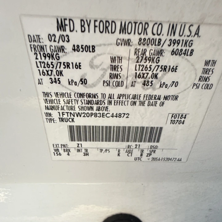 2003 Ford Super Duty 1st Gen - Image 18 of 18