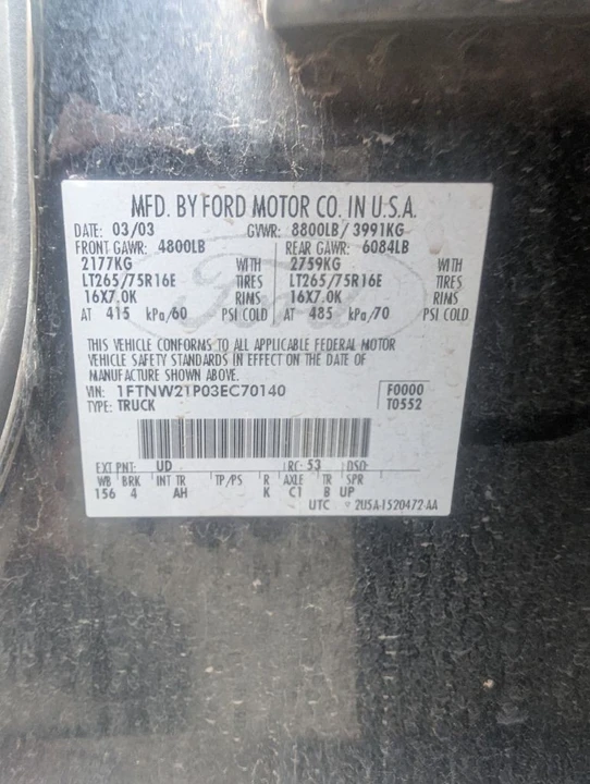 2003 Ford Super Duty 1st Gen - Image 21 of 21