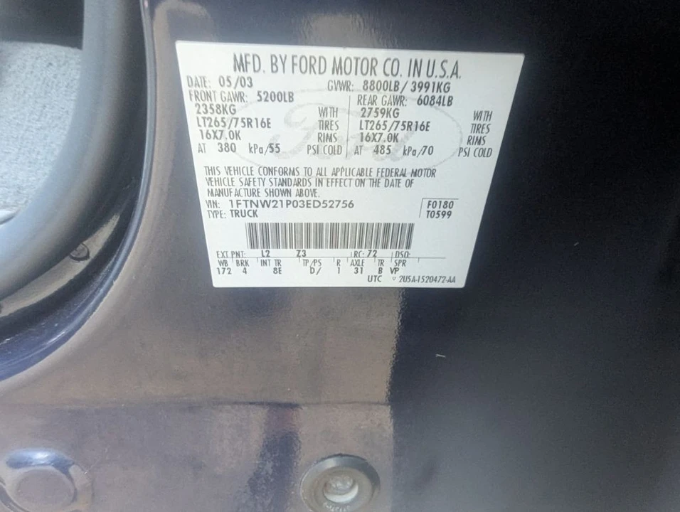 2003 Ford Super Duty 2nd Gen - Image 17 of 17