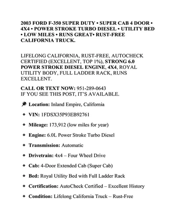 2003 Ford Super Duty 1st Gen - Image 3 of 21