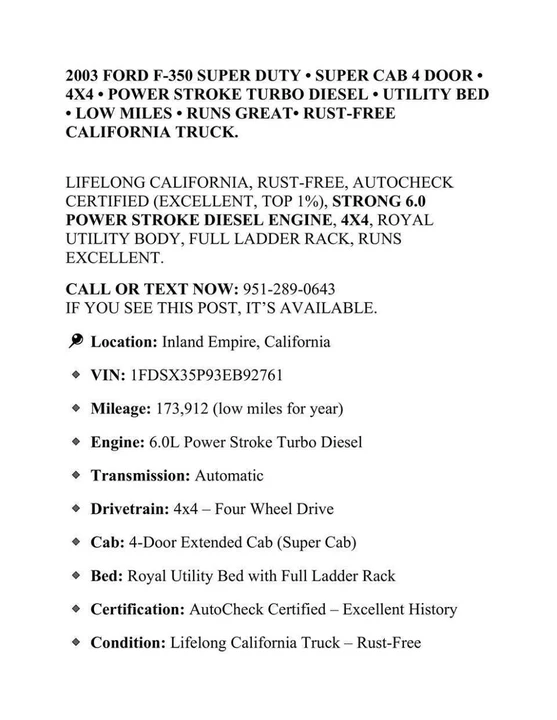2003 Ford Super Duty 1st Gen - Image 3 of 21