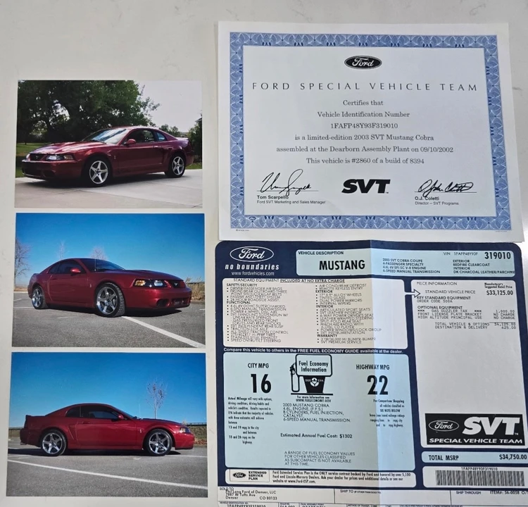 2003 Ford SN95 Mustang Cobra - Image 16 of 18