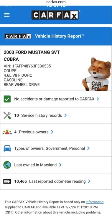 2003 Ford SN95 Mustang Cobra - Image 10 of 17