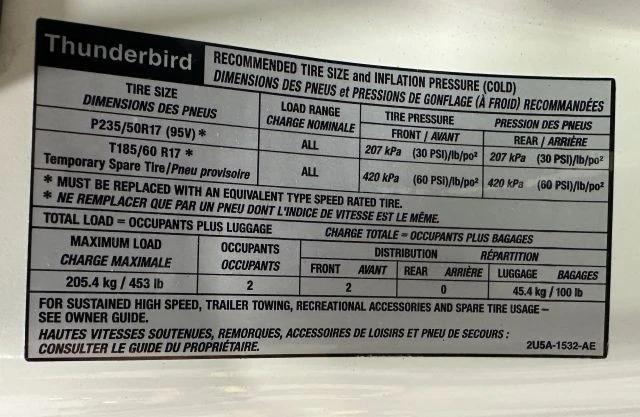 2003 Ford Thunderbird 11th Gen - Image 29 of 31