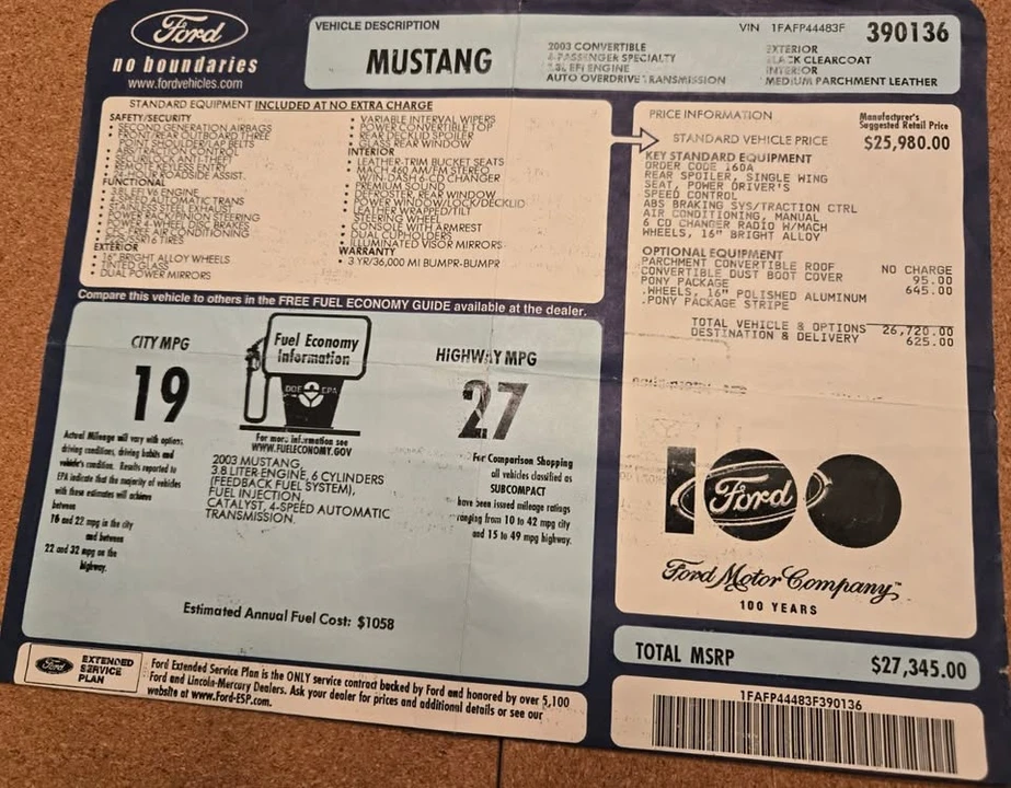 2003 Ford SN95 Mustang - Image 17 of 19