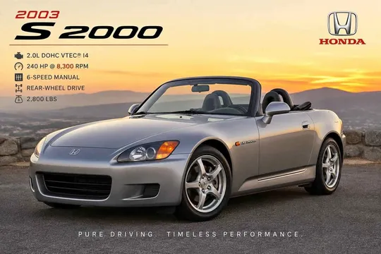 2003 Honda S2000 Convertible 2D