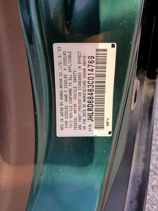 2003 Honda CR-V 2nd Gen - Image 14 of 16